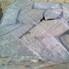 Gnejs płyta srebrzysto-szara poligonalna